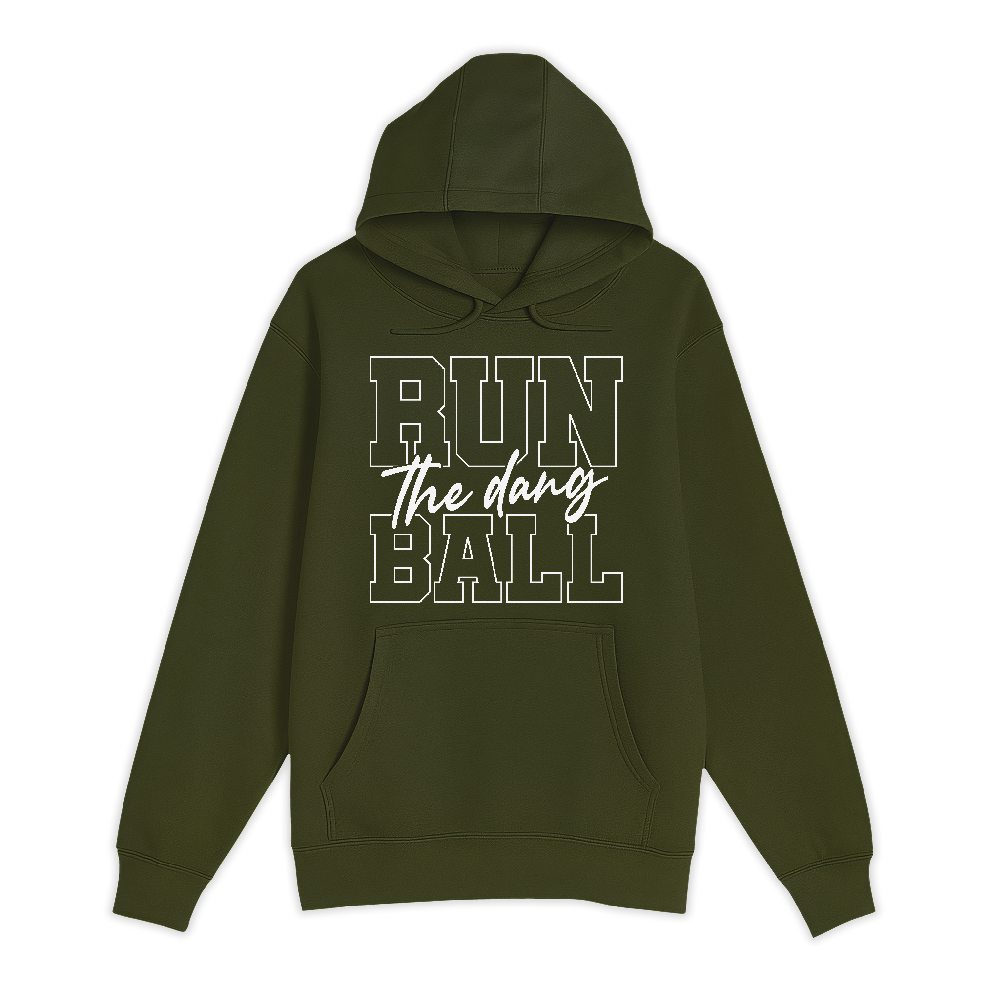 Unisex Small Army Pullover Hooded Sweatshirt