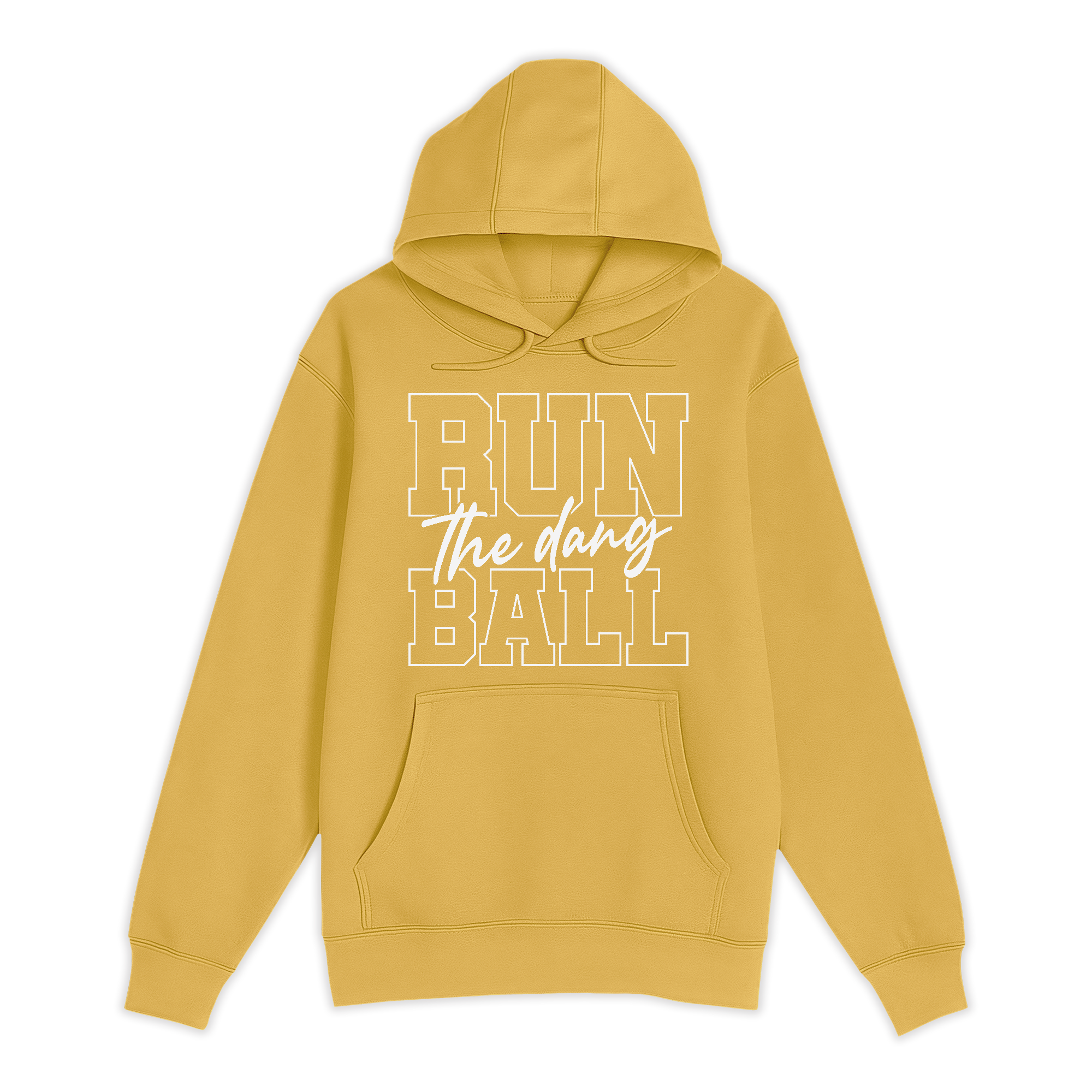 Unisex Small Antique Gold Pullover Hooded Sweatshirt