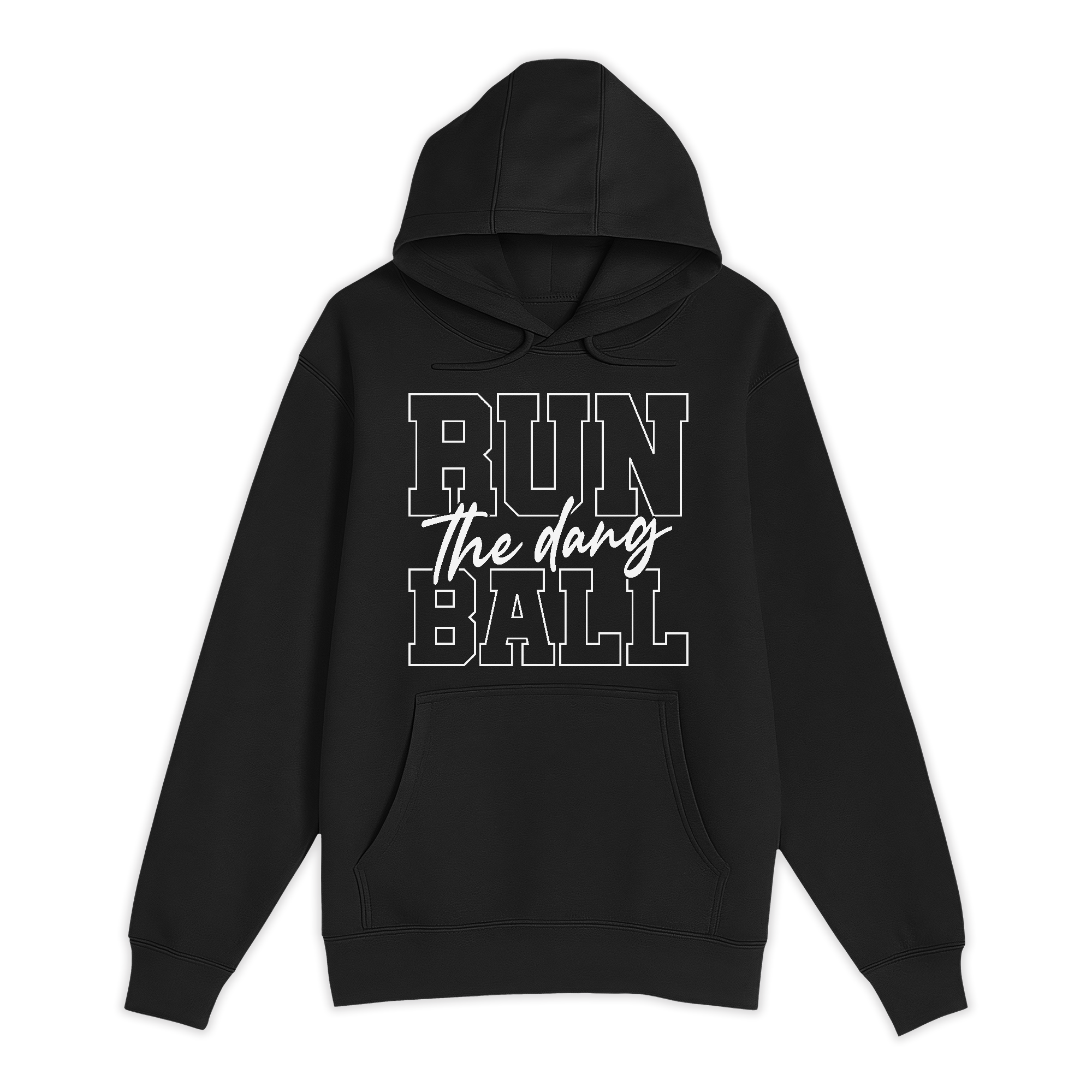 Unisex Small Black Pullover Hooded Sweatshirt
