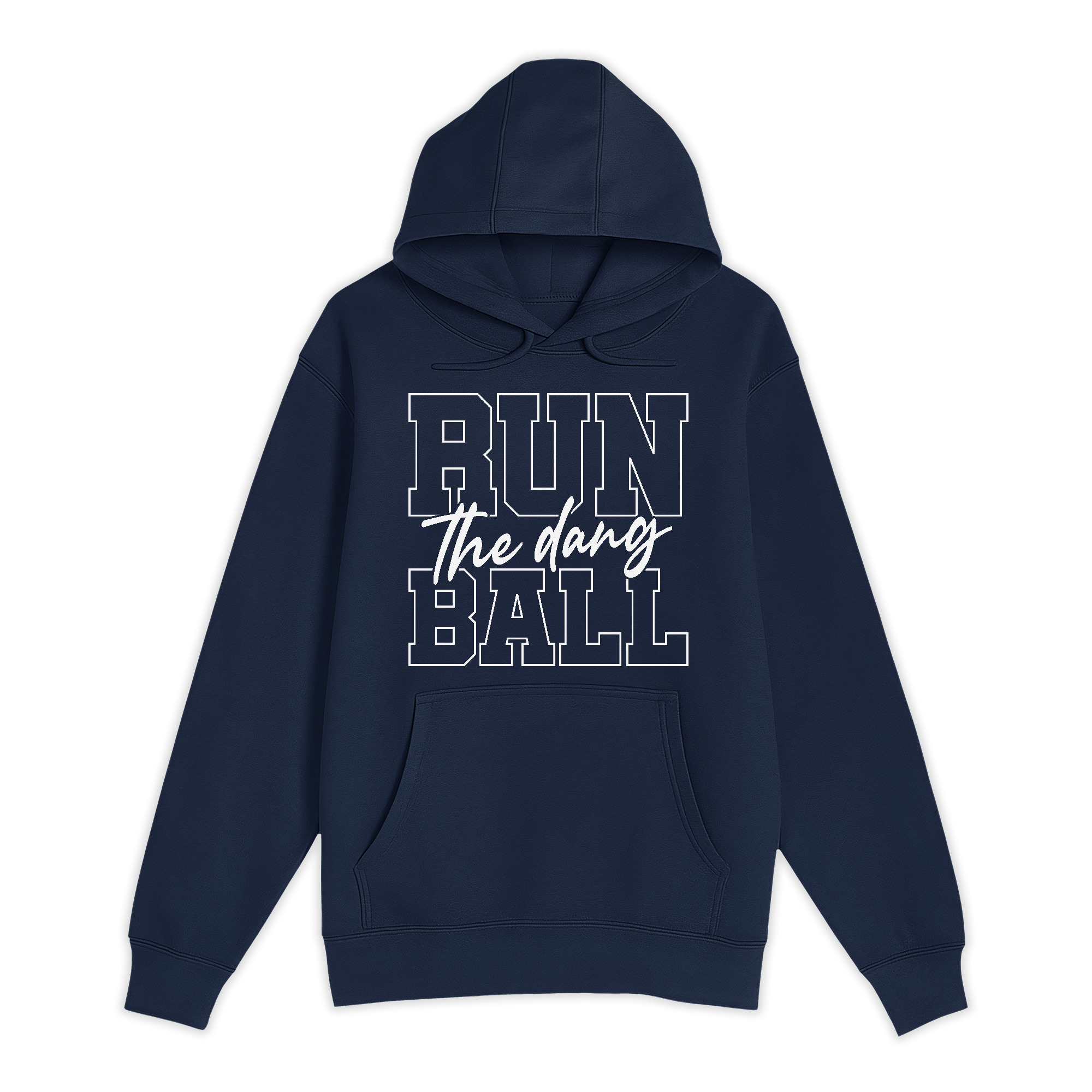 Unisex Small Navy Pullover Hooded Sweatshirt