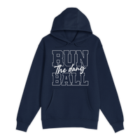 Unisex Small Navy Pullover Hooded Sweatshirt
