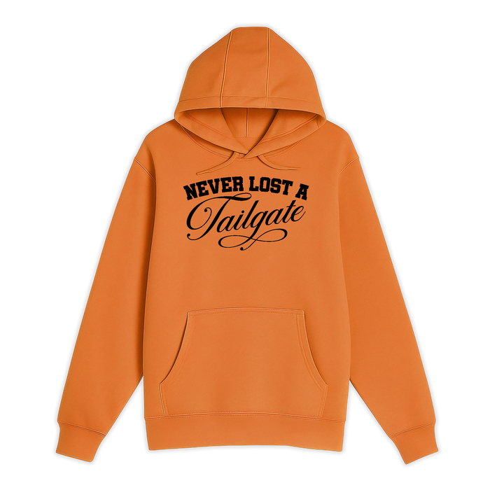 Unisex Small Orange Pullover Hooded Sweatshirt