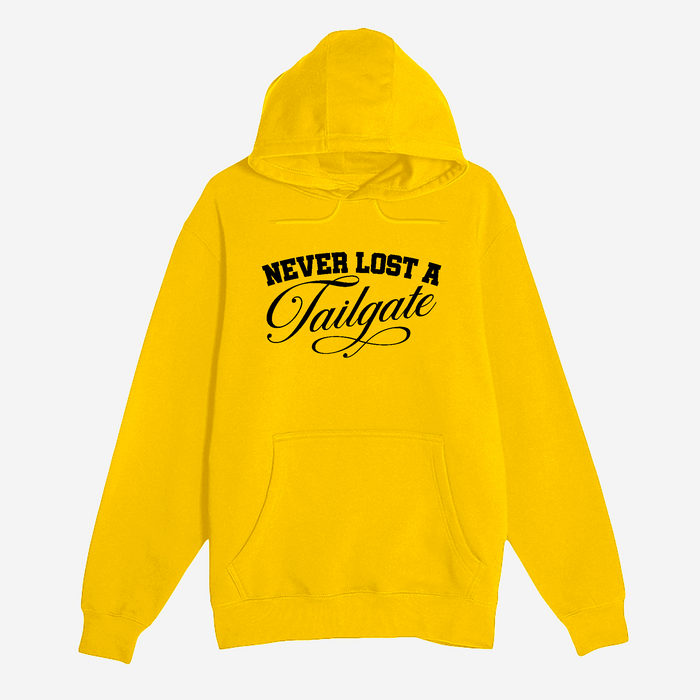 Unisex Small Yellow Pullover Hooded Sweatshirt