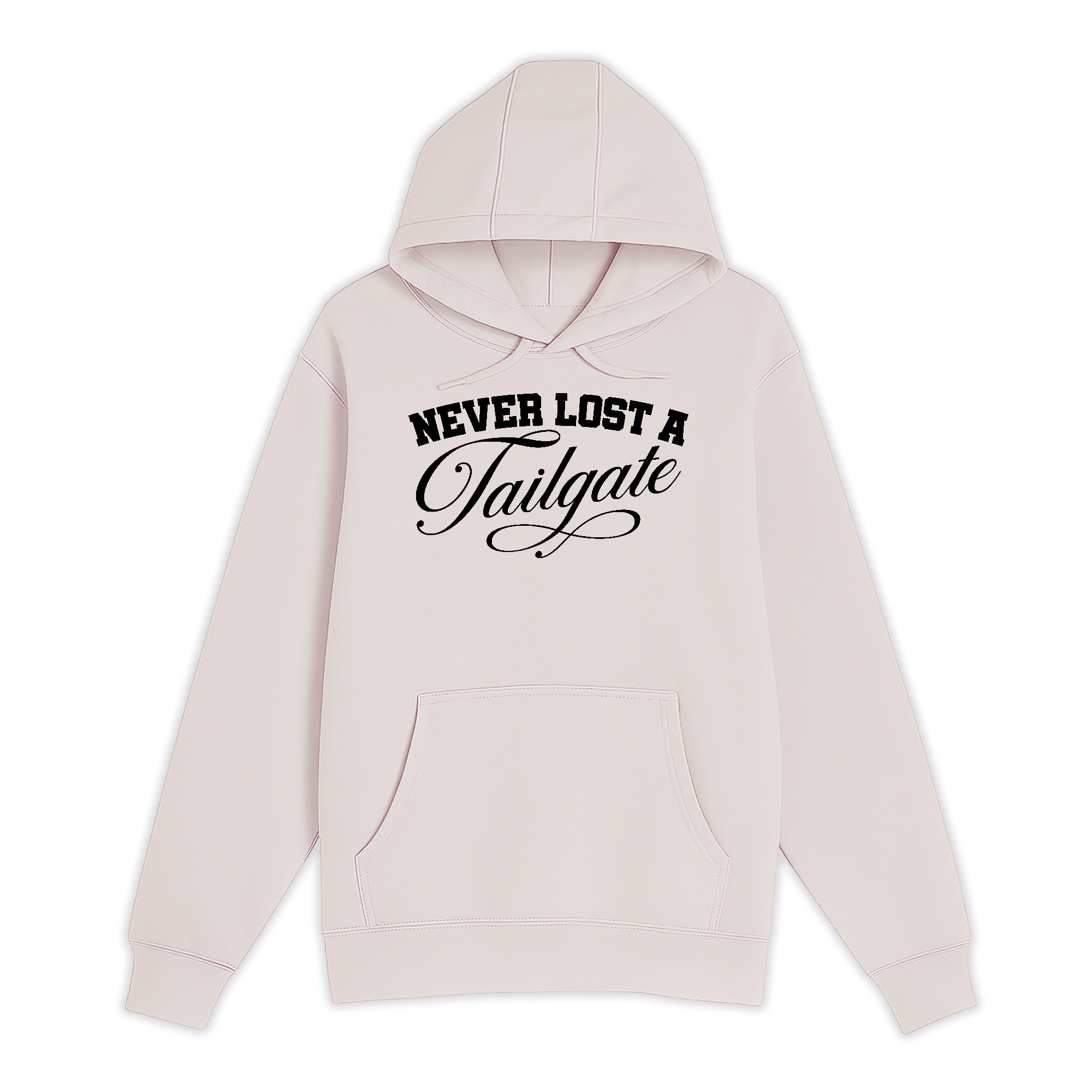 Unisex Small Light Pink Pullover Hooded Sweatshirt