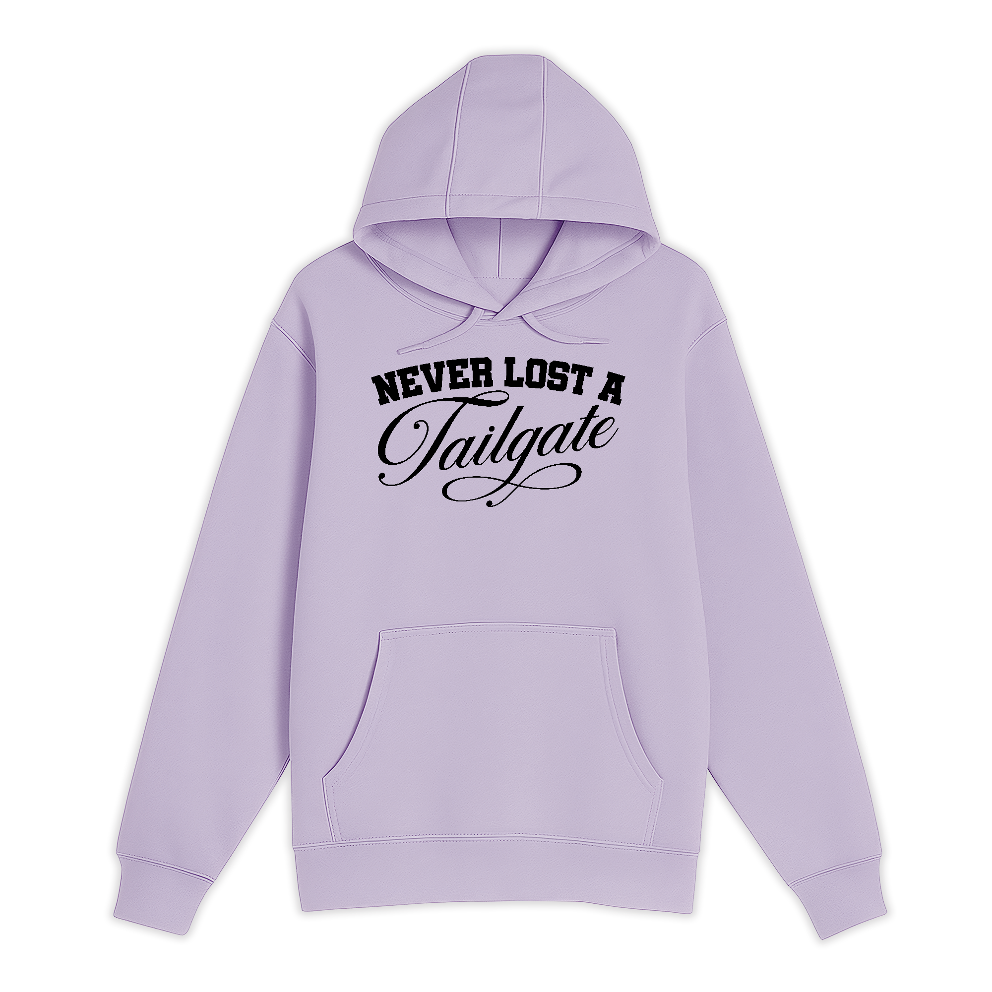 Unisex Small Lilac Pullover Hooded Sweatshirt