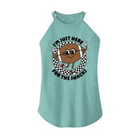 Womens X-Small Teal Rocker Tank Top