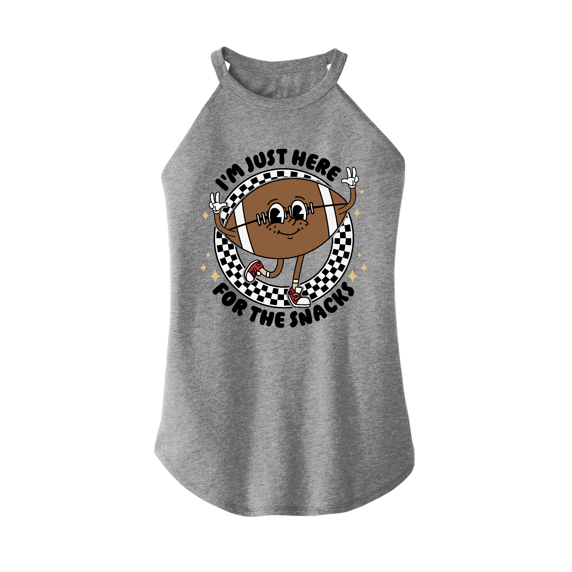 Womens X-Small Grey Rocker Tank Top