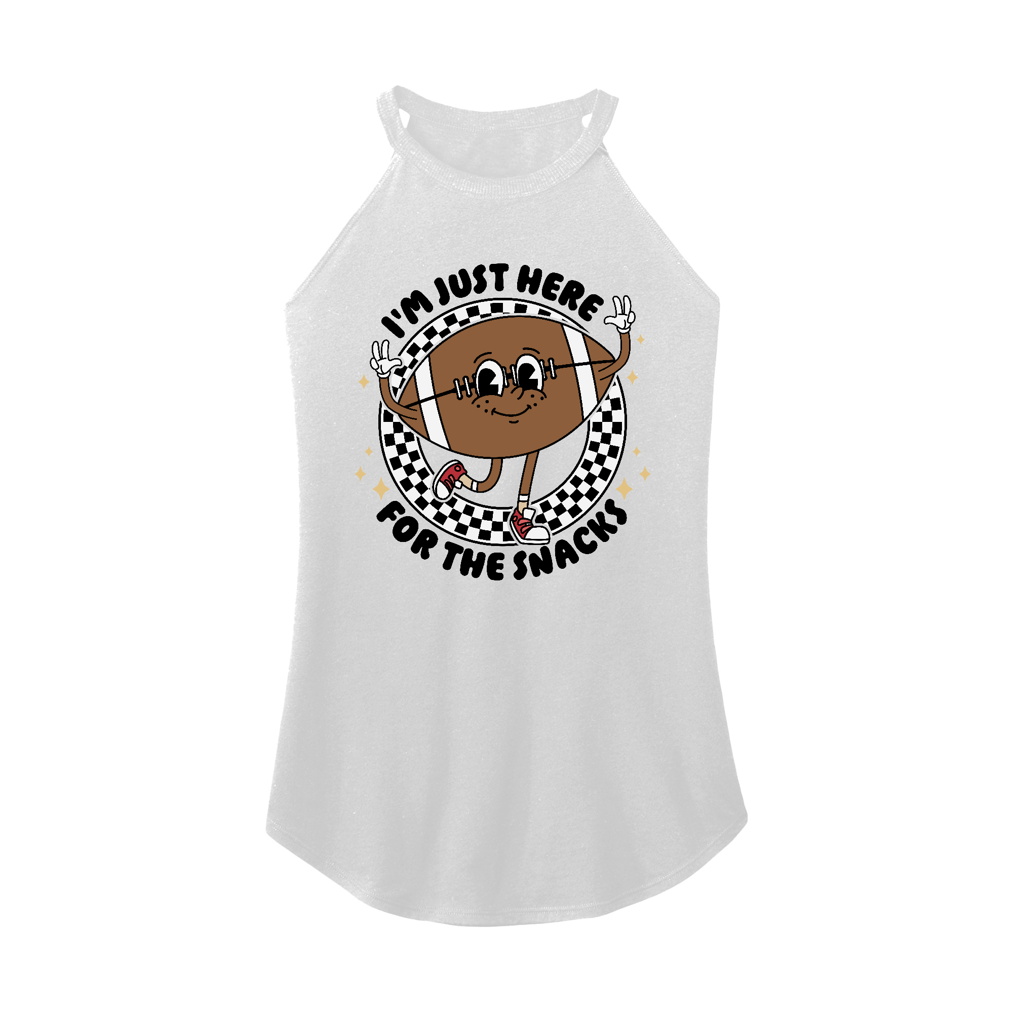 Womens X-Small White Rocker Tank Top