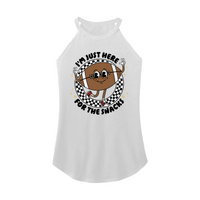 Womens X-Small White Rocker Tank Top