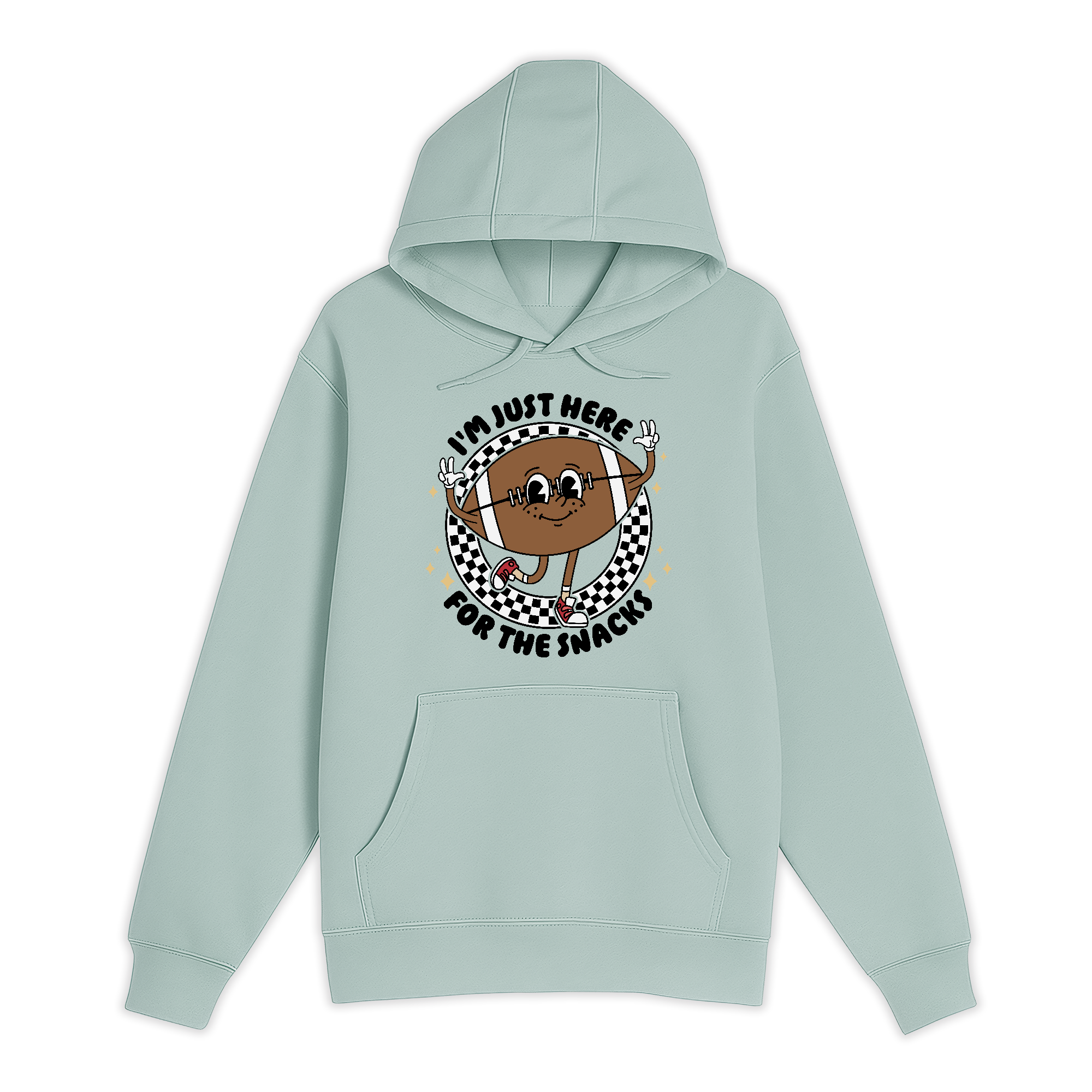 Unisex Small SEA FOAM Pullover Hooded Sweatshirt