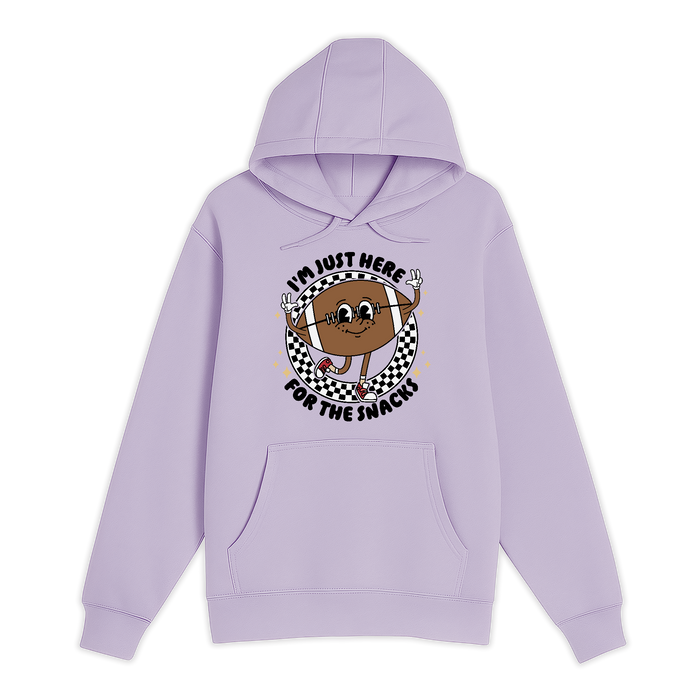 Unisex Small Lilac Pullover Hooded Sweatshirt