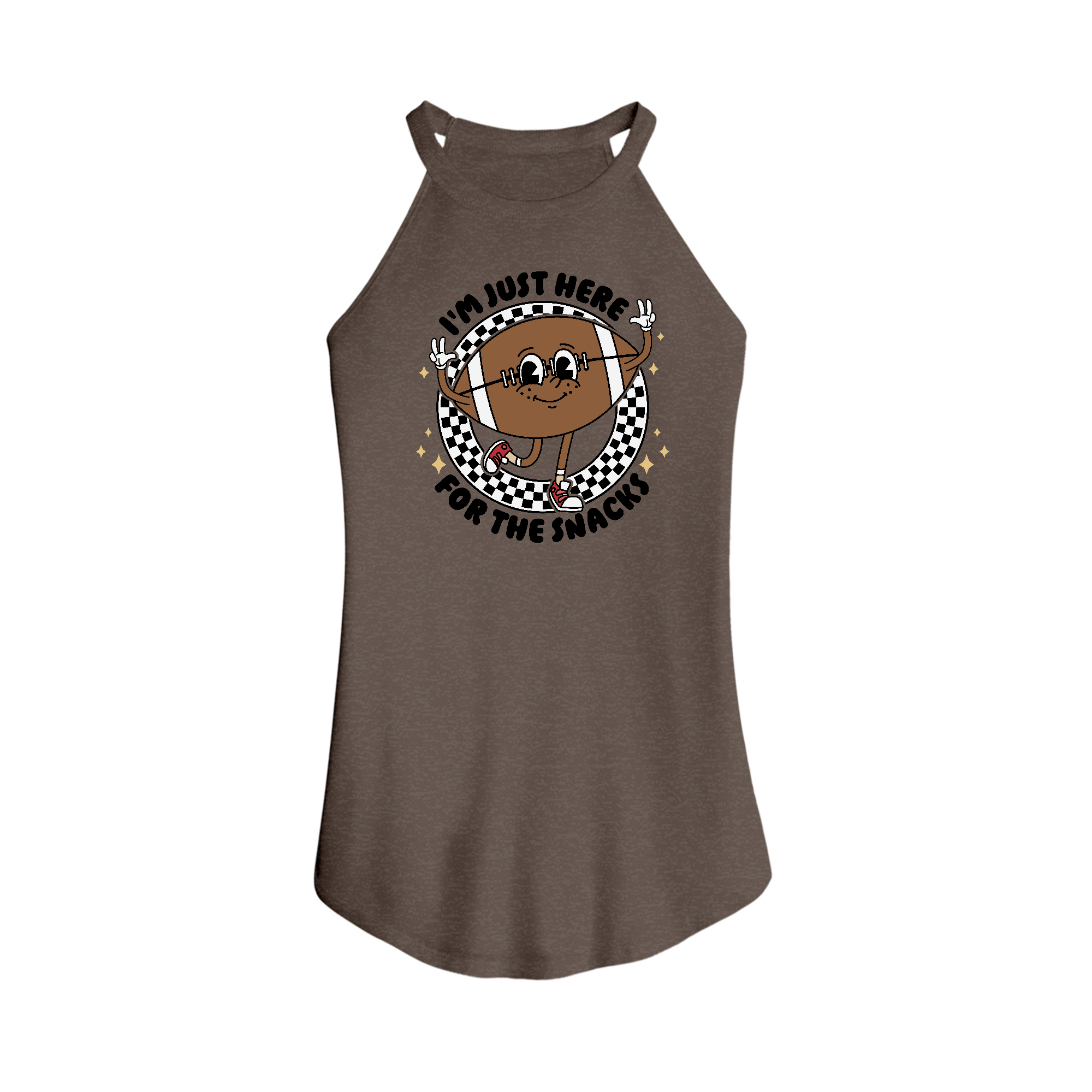 Womens X-Small Brown Tank Top