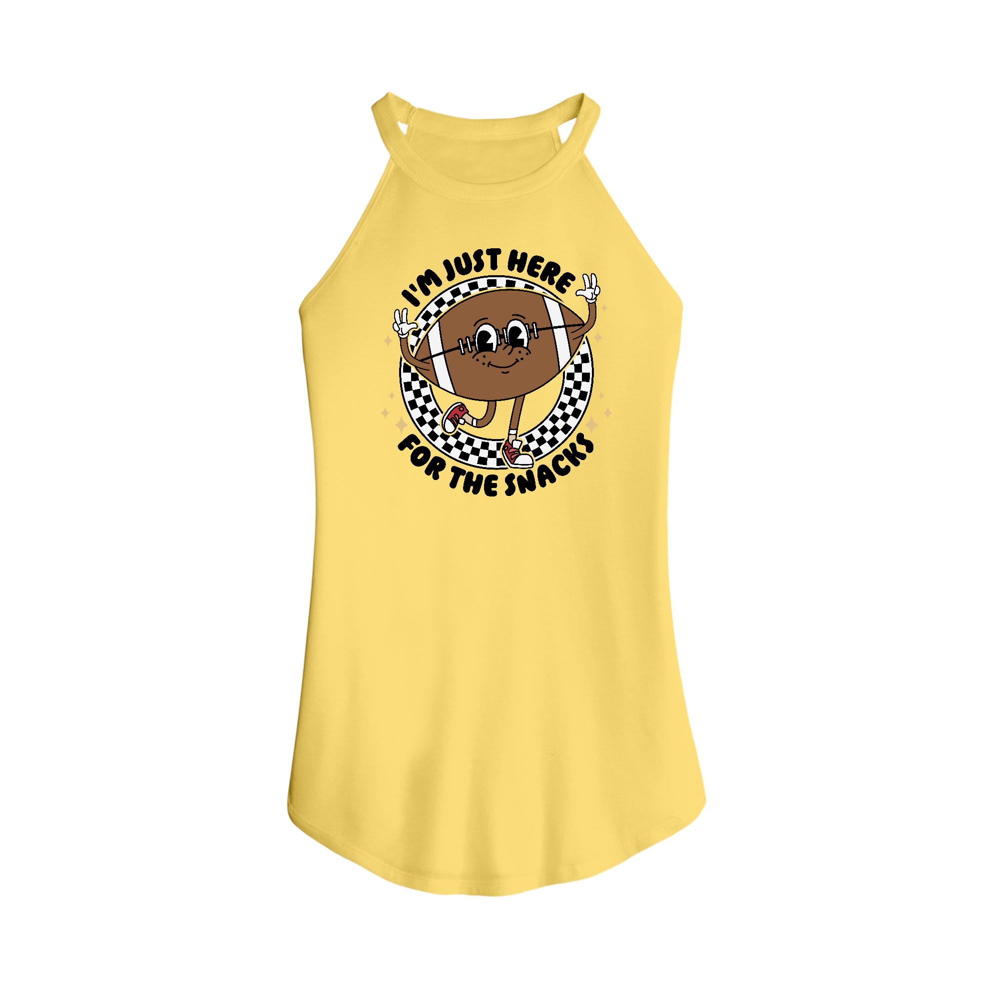 Womens X-Small Yellow Tank Top