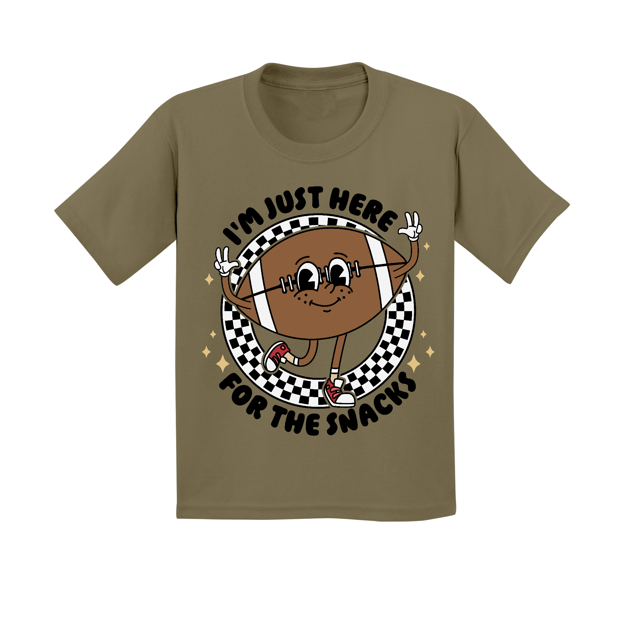 Kids Small Military Green Style_T-Shirt