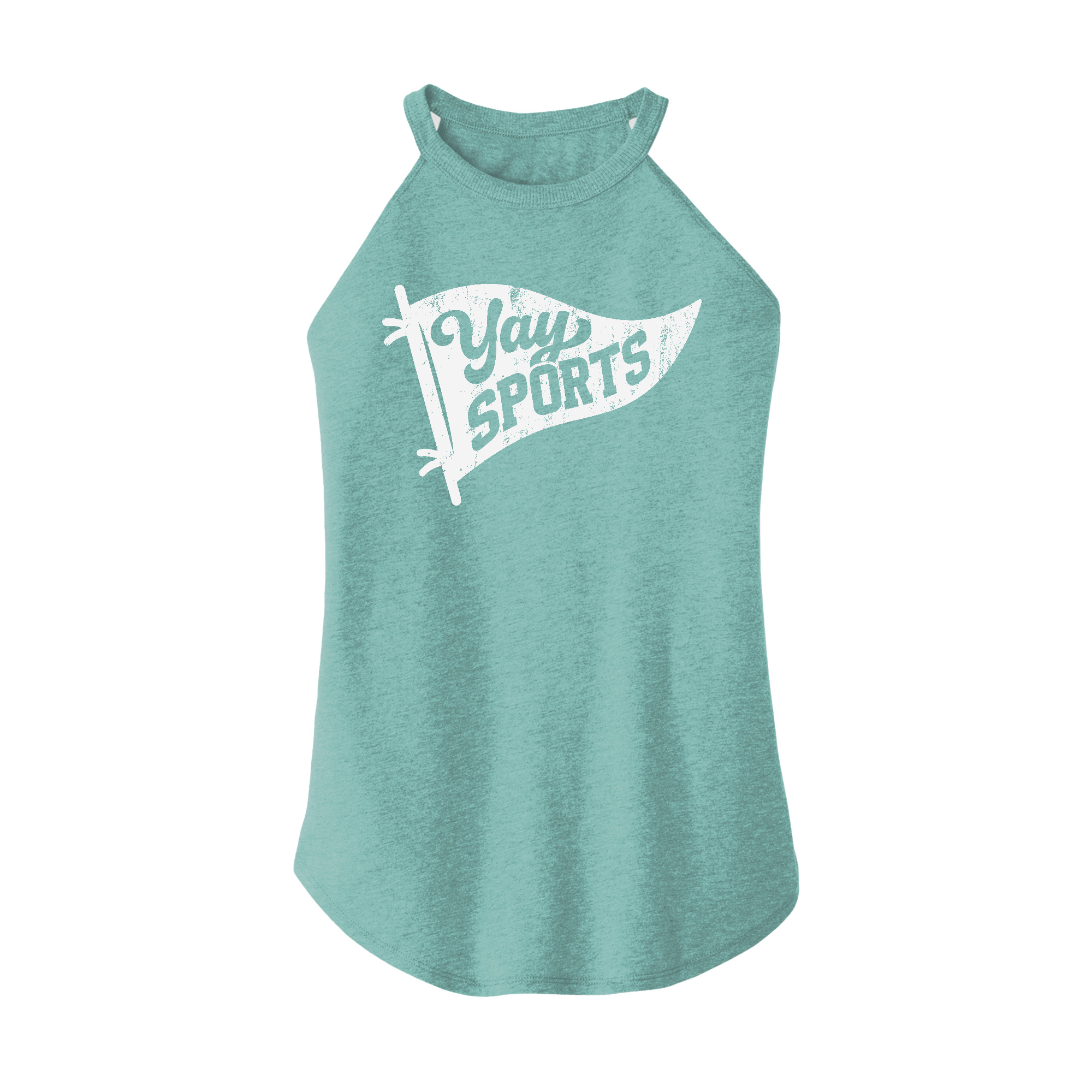 Womens X-Small Teal Rocker Tank Top