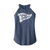 Womens X-Small Navy Heather Rocker Tank Top