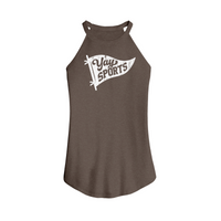 Womens X-Small Brown Tank Top