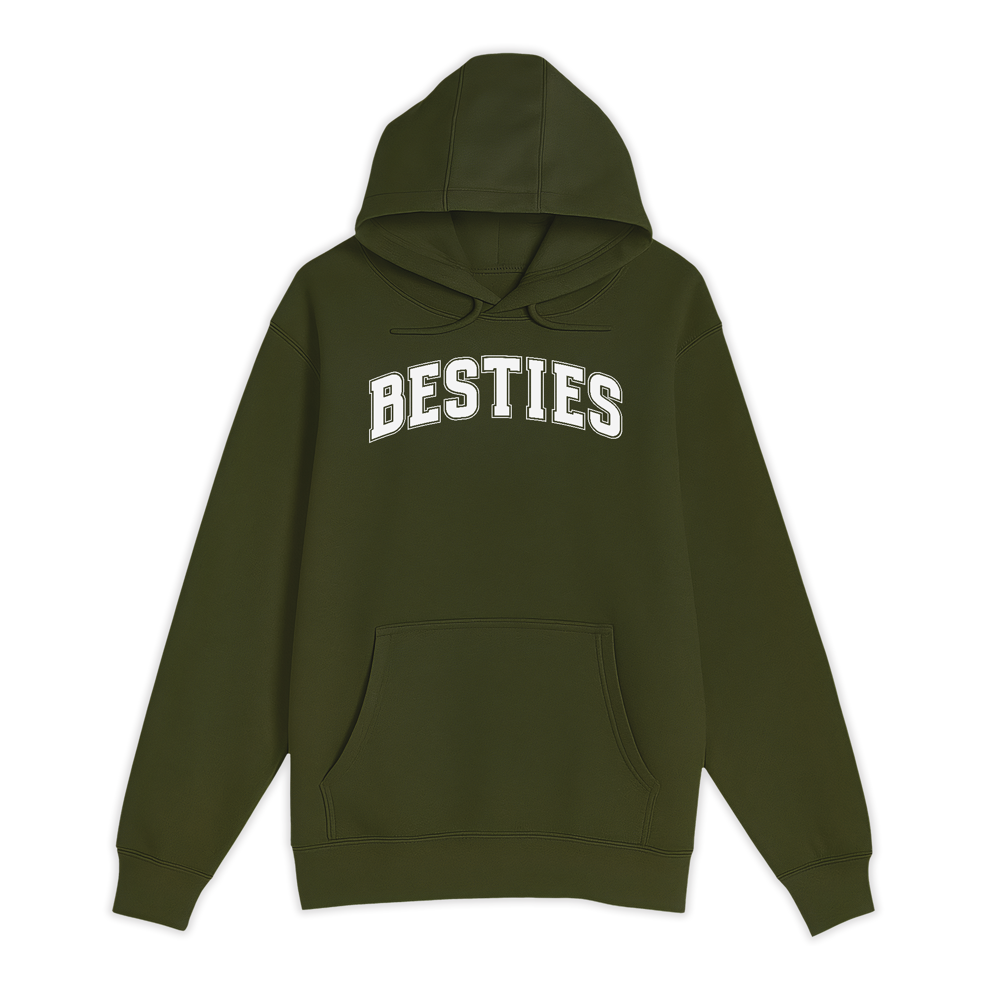 Unisex Small Army Pullover Hooded Sweatshirt