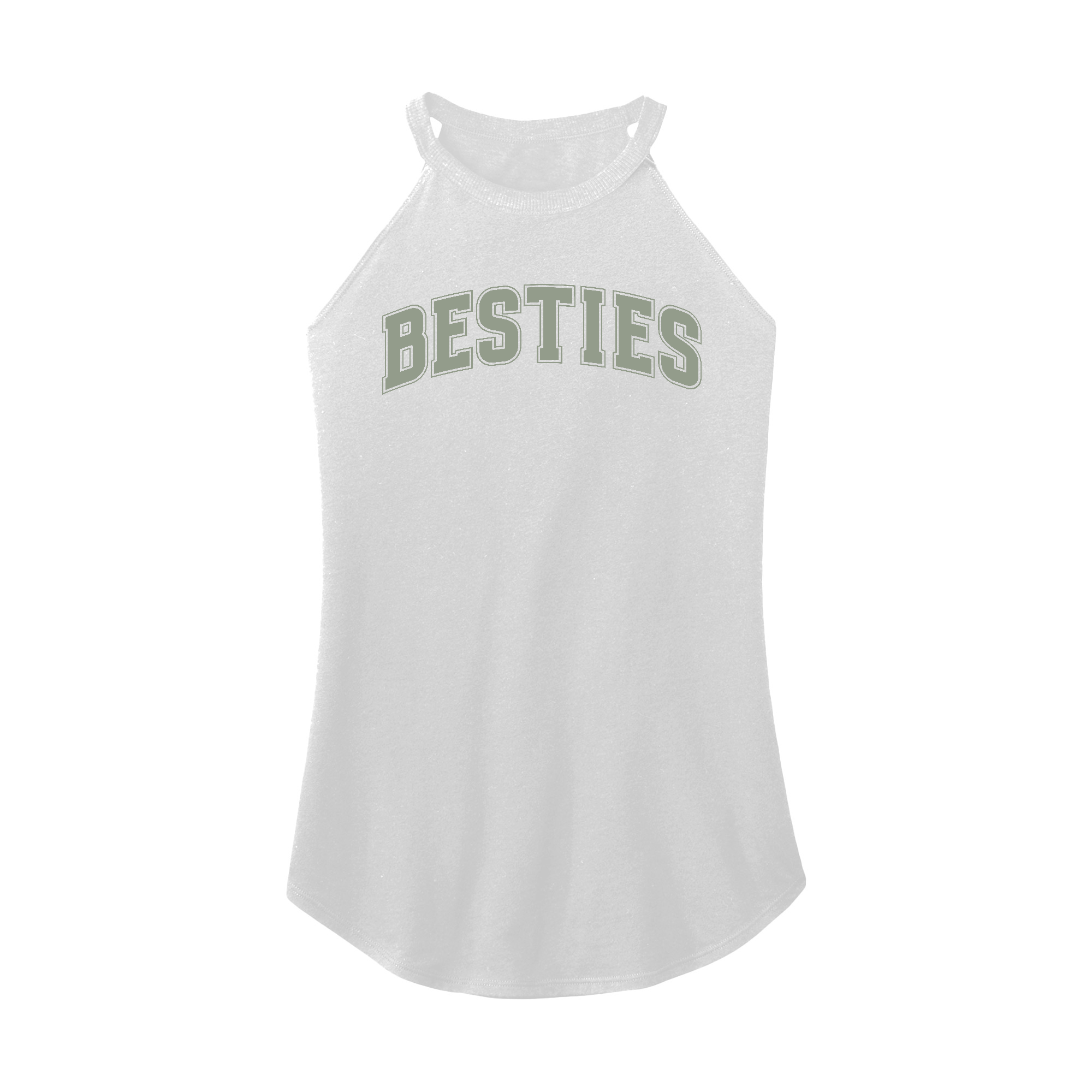 Womens X-Small White Rocker Tank Top