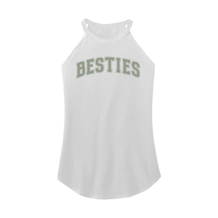 Womens X-Small White Rocker Tank Top