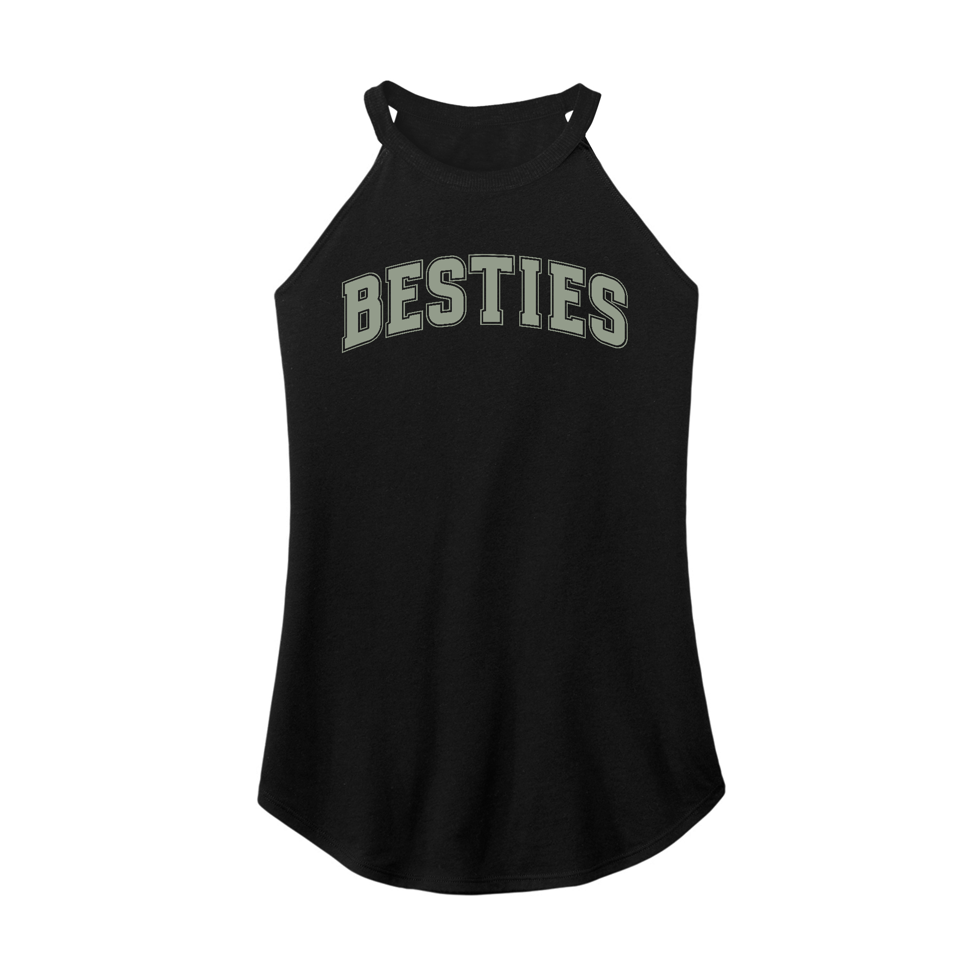 Womens X-Small Black Rocker Tank Top