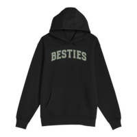 Unisex Small Black Pullover Hooded Sweatshirt