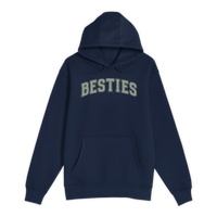 Unisex Small Navy Pullover Hooded Sweatshirt