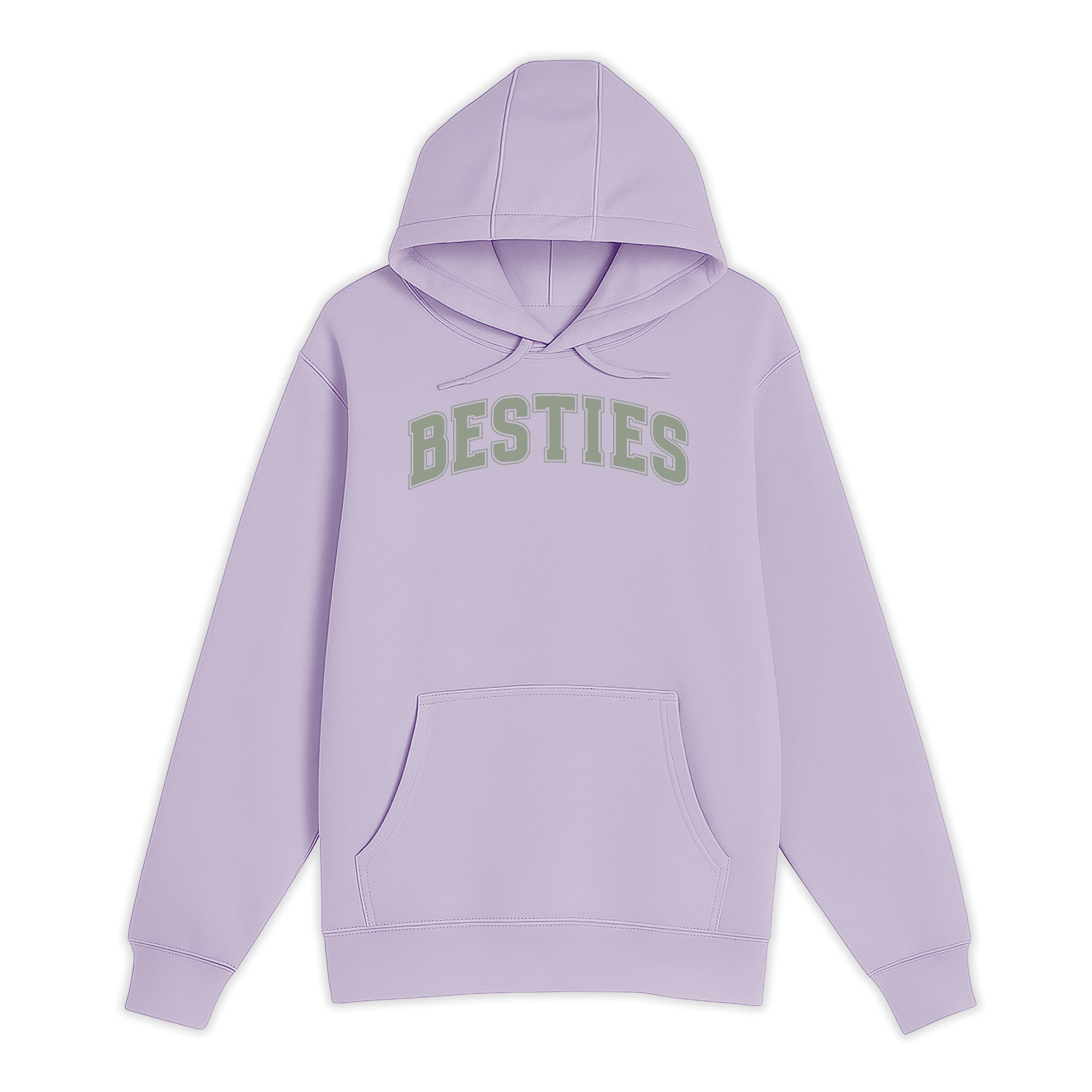 Unisex Small Lilac Pullover Hooded Sweatshirt