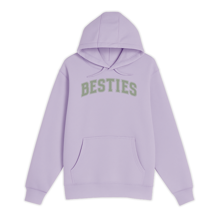 Unisex Small Lilac Pullover Hooded Sweatshirt