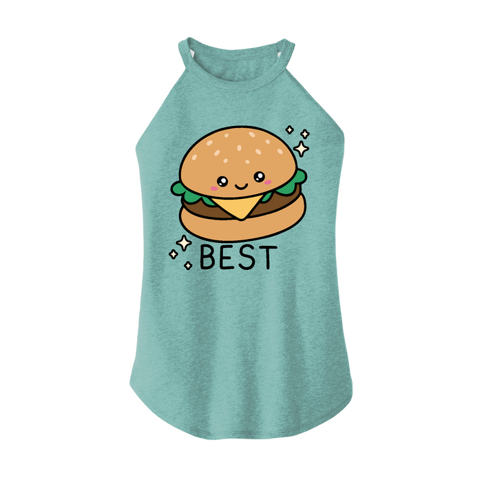 Womens X-Small Teal Rocker Tank Top