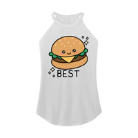 Womens X-Small White Rocker Tank Top