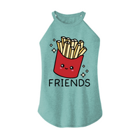 Womens X-Small Teal Rocker Tank Top