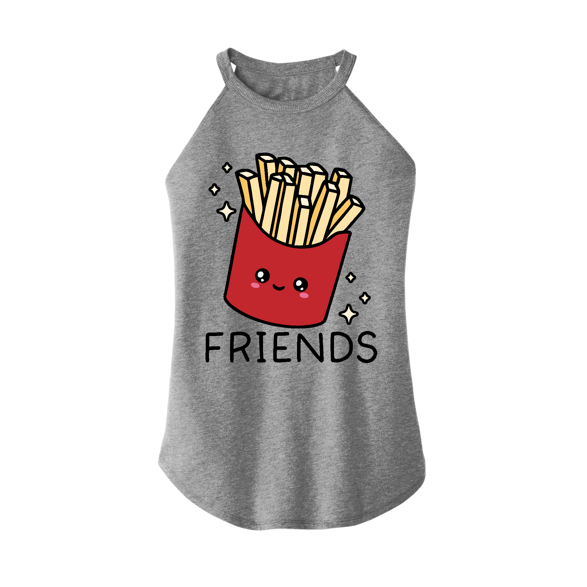 Womens X-Small Grey Rocker Tank Top