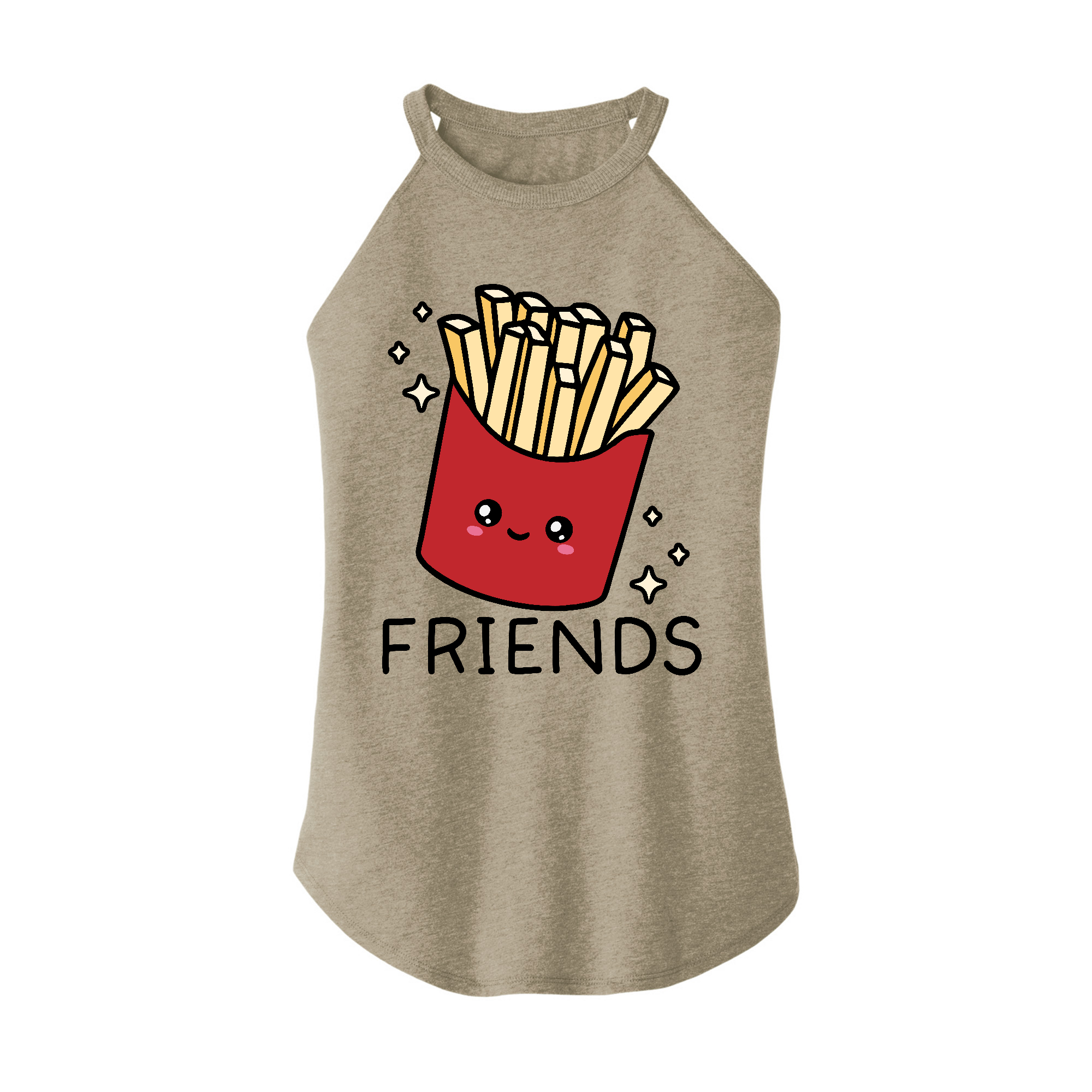 Womens X-Small Sand Rocker Tank Top