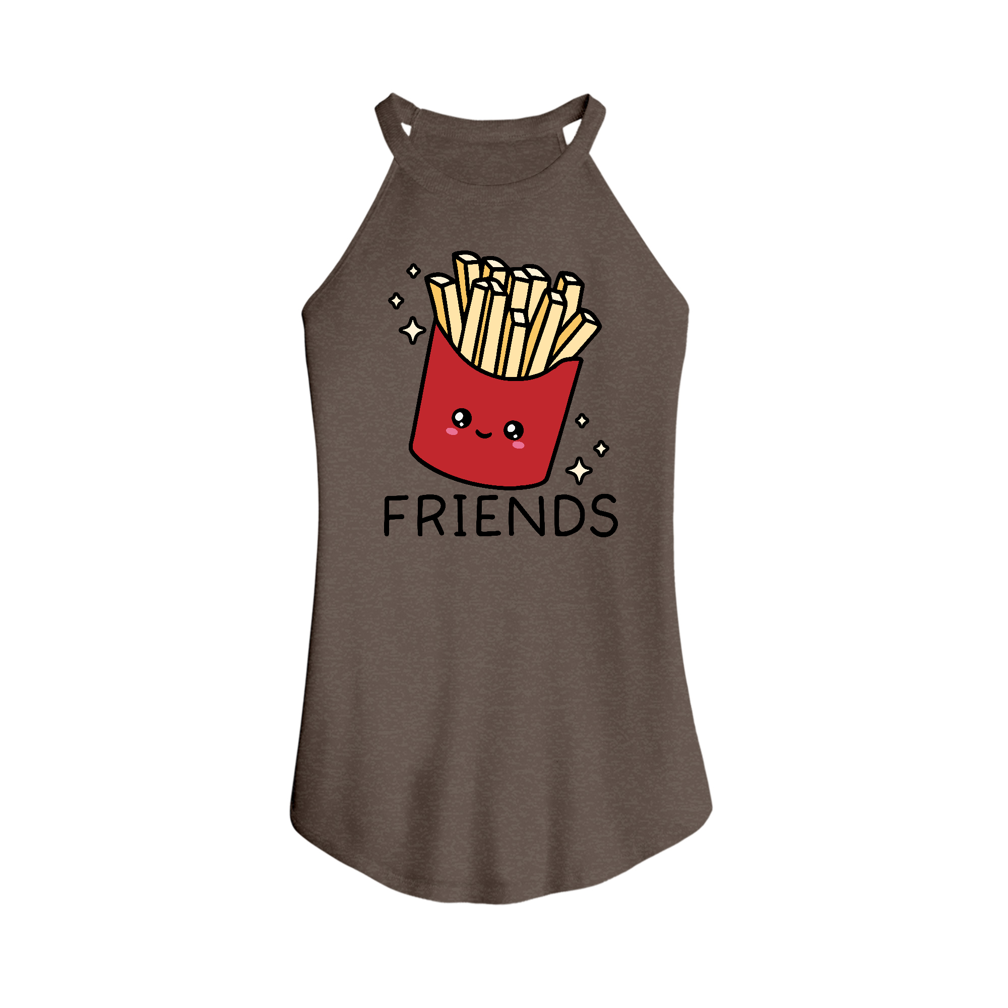 Womens X-Small Brown Tank Top
