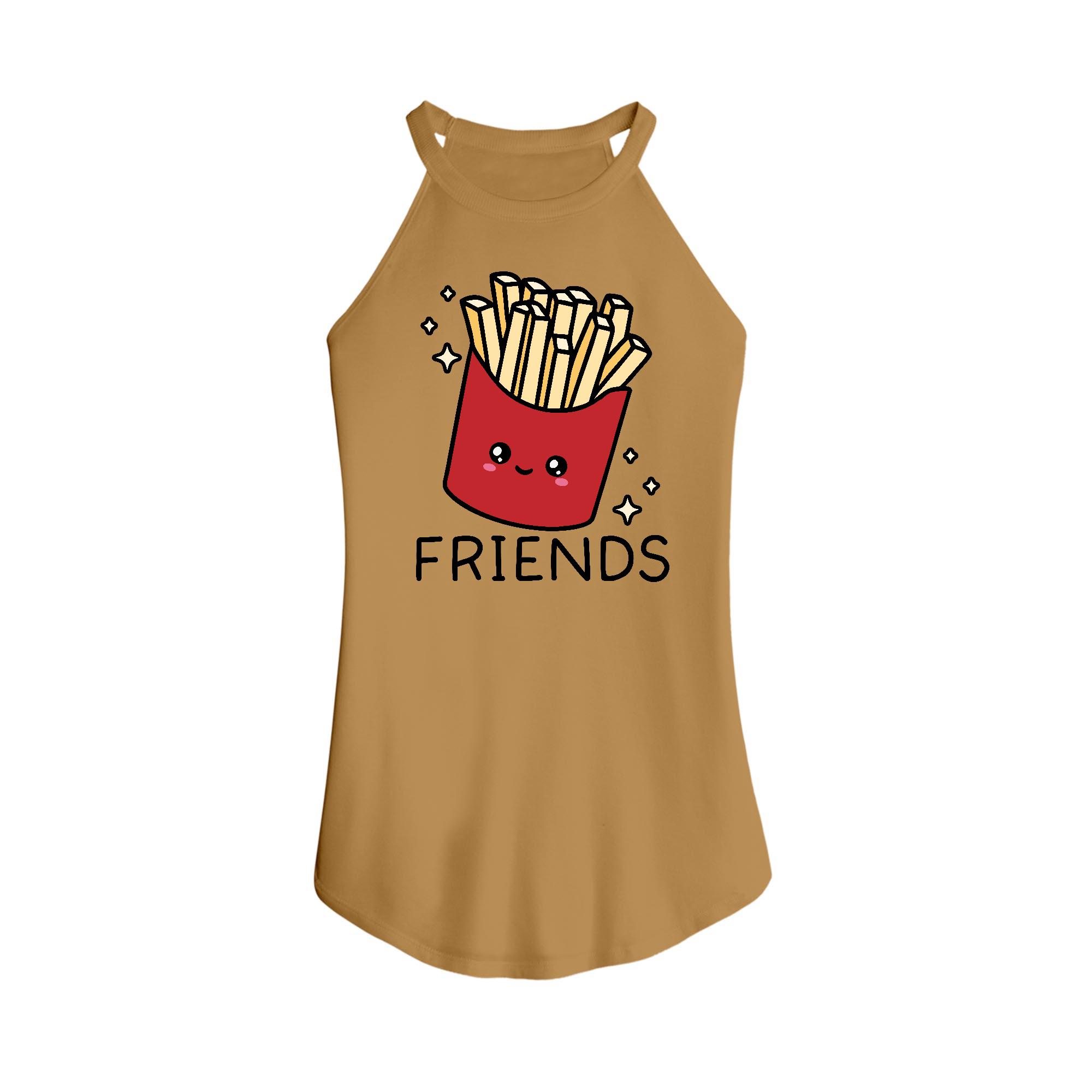 Womens X-Small Gold Tank Top