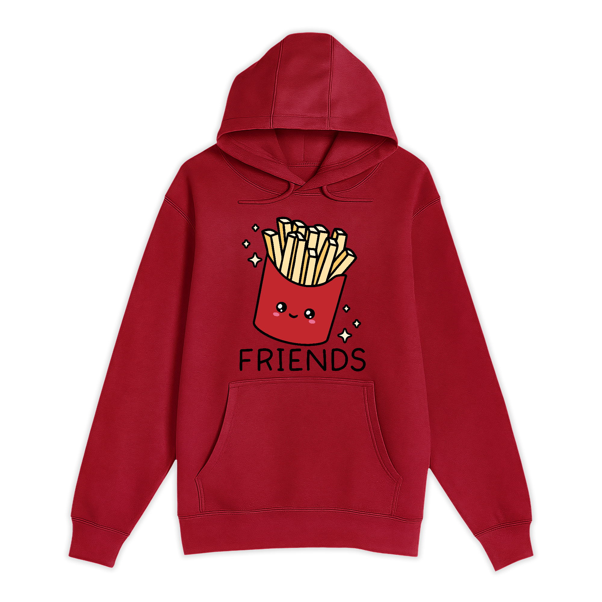 Unisex Small Cardinal Pullover Hooded Sweatshirt