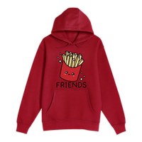 Unisex Small Cardinal Pullover Hooded Sweatshirt