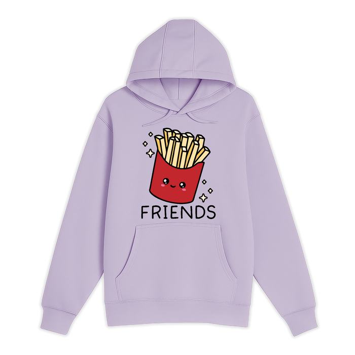 Unisex Small Lilac Pullover Hooded Sweatshirt