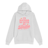 Unisex Small White Pullover Hooded Sweatshirt