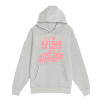 Unisex Small Oatmeal Pullover Hooded Sweatshirt