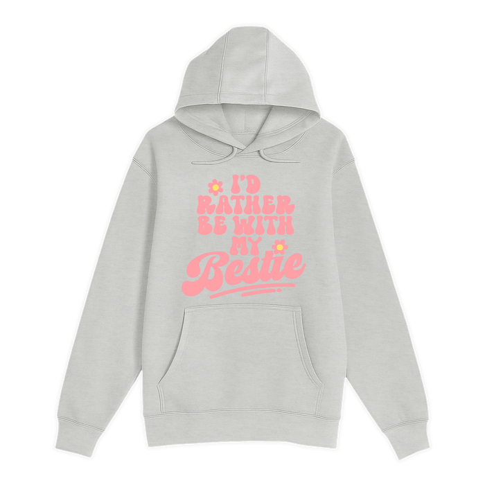 Unisex Small Oatmeal Pullover Hooded Sweatshirt