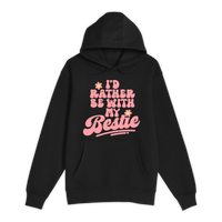 Unisex Small Black Pullover Hooded Sweatshirt