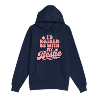 Unisex Small Navy Pullover Hooded Sweatshirt