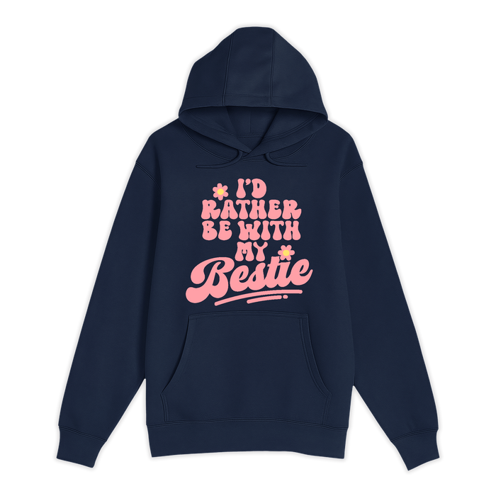 Unisex Small Navy Pullover Hooded Sweatshirt
