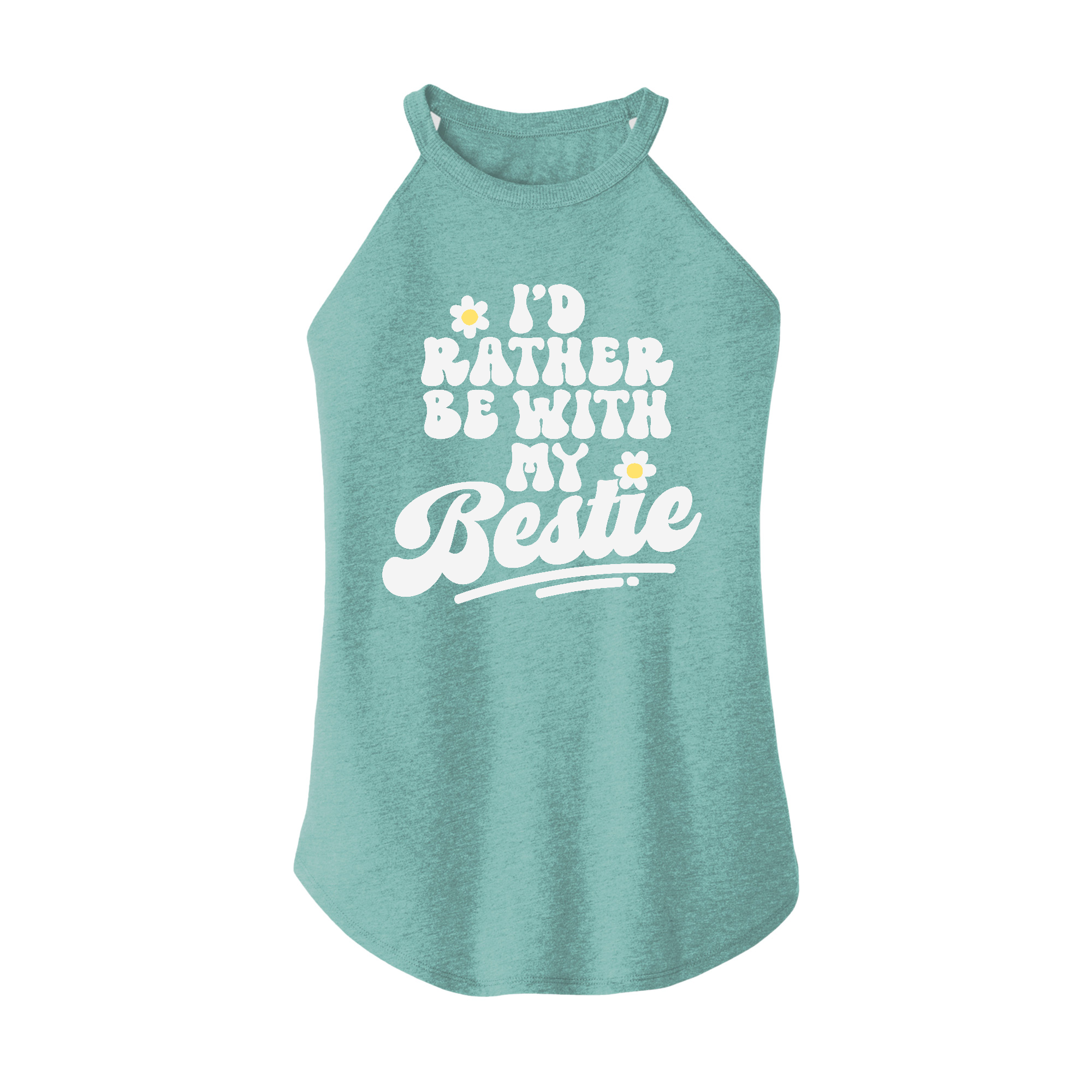 Womens X-Small Teal Rocker Tank Top