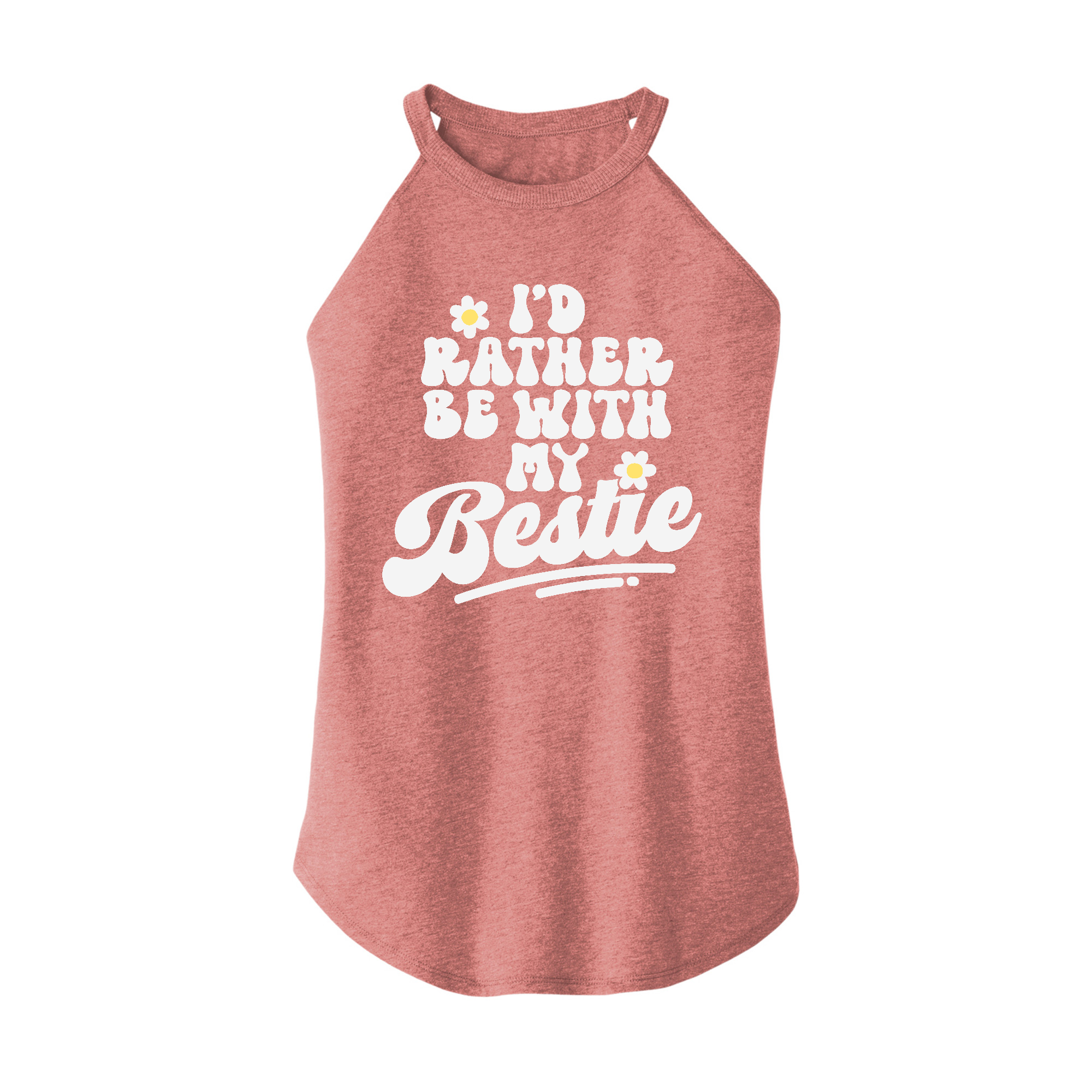 Womens X-Small Light Pink Rocker Tank Top
