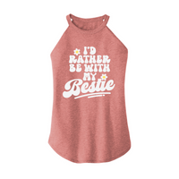 Womens X-Small Light Pink Rocker Tank Top