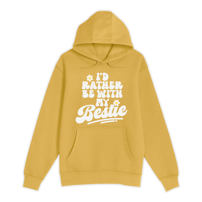 Unisex Small Antique Gold Pullover Hooded Sweatshirt