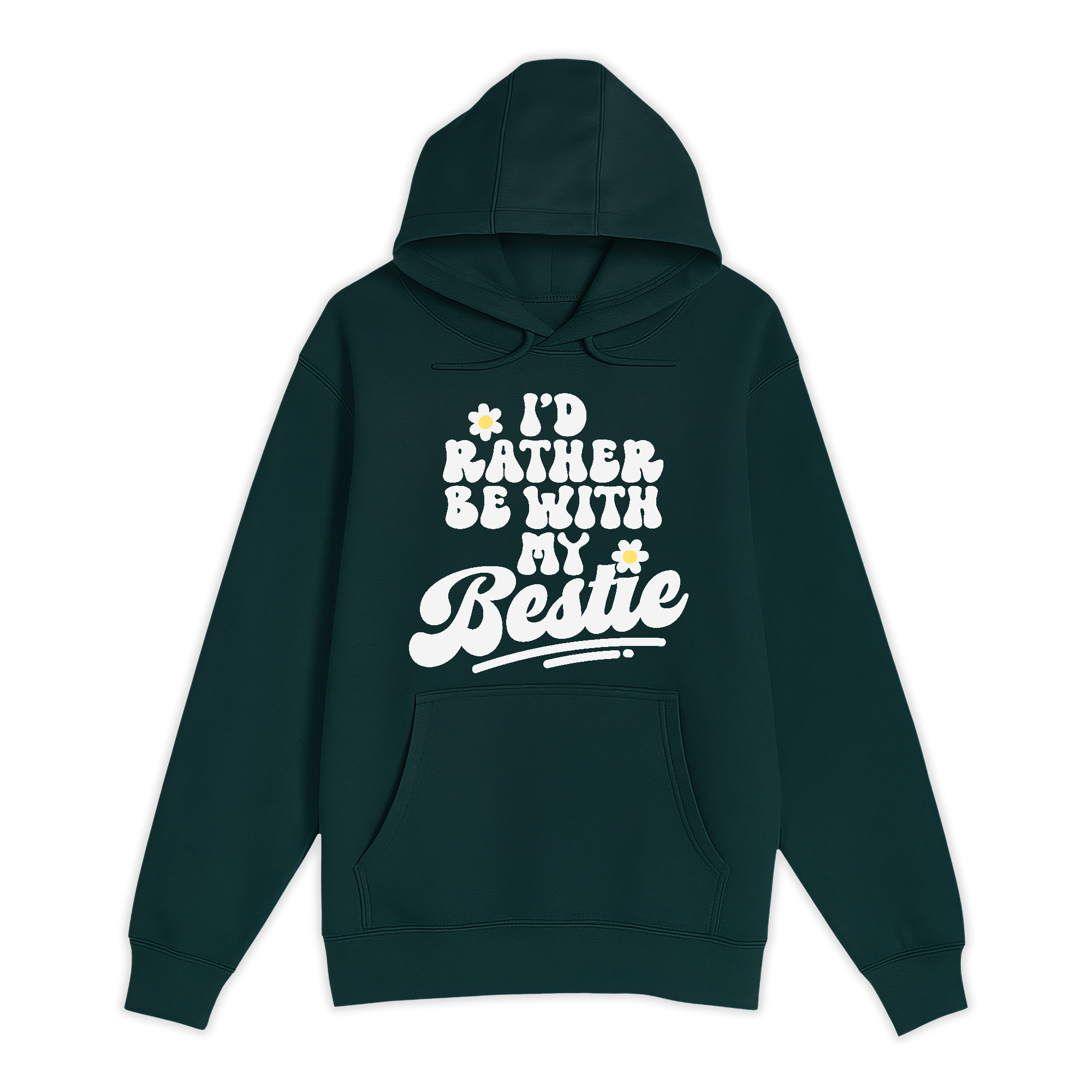 Unisex Small Sport Green Pullover Hooded Sweatshirt